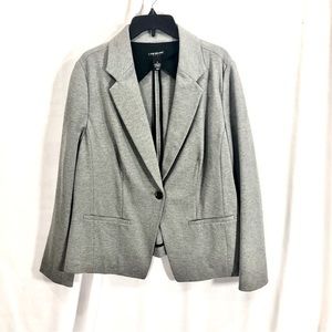 Lane Bryant Gray Stretch Blazer Jacket sz 18‎